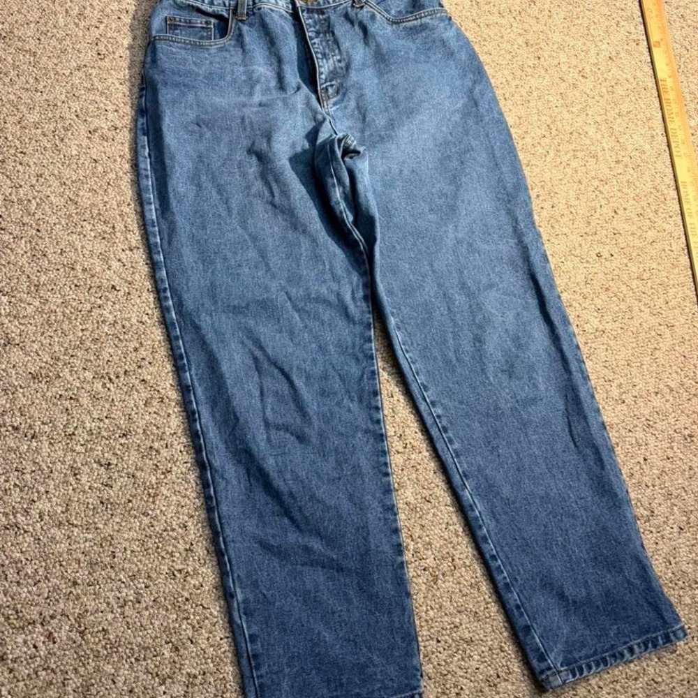 Y2K Bill Blass Blue Denim Jeans Size 14